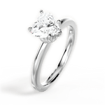 Cara Heart Cut Lab Grown Diamond 14Kt White Gold Engagement Ring - View 4