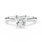 Cara Heart Cut Lab Grown Diamond 14Kt White Gold Engagement Ring