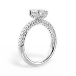 Kylie Marquise Cut Lab Grown Diamond 18Kt White Gold Engagement Ring - View 4
