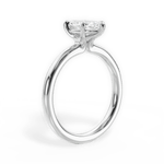 Angela Marquise Cut Lab Grown Diamond 18Kt White Gold Engagement Ring - View 4