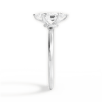 Cara Marquise Cut Lab Grown Diamond Platinum Engagement Ring - View 4