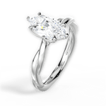Bianca Marquise Cut Lab Grown Diamond 14Kt White Gold Engagement Ring - View 2
