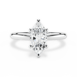 Angela Marquise Cut Lab Grown Diamond 18Kt White Gold Engagement Ring