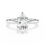 Abigail Marquise Cut Lab Grown Diamond 18Kt White Gold Engagement Ring