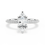 Kristen Marquise Cut Lab Grown Diamond 18Kt White Gold Engagement Ring