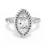 Belinda Marquise Cut Lab Grown Diamond 18Kt White Gold Engagement Ring