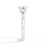 Cara Oval Cut Lab Grown Diamond Platinum Engagement Ring - View 4
