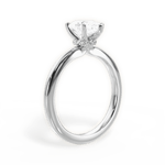 Cara Pear Cut Lab Grown Diamond 18Kt White Gold Engagement Ring - View 2