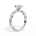 Kylie Pear Cut Lab Grown Diamond 18Kt White Gold Engagement Ring - View 4