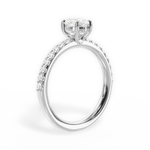 Elsie Pear Cut Lab Grown Diamond 14Kt White Gold Engagement Ring - View 2