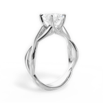 Aubrey Princess Cut Lab Grown Diamond Platinum Engagement Ring - View 4