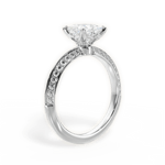 Gail Princess Cut Lab Grown Diamond Platinum Engagement Ring - View 4