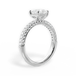 Kylie Princess Cut Lab Grown Diamond 18Kt White Gold Engagement Ring - View 2