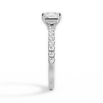 Elsie Princess Cut Lab Grown Diamond Platinum Engagement Ring - View 3