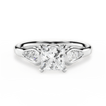 Cecilia Princess Cut Lab Grown Diamond 18Kt White Gold Engagement Ring