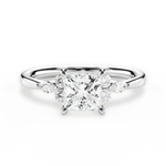 Cynthia Princess Cut Lab Grown Diamond Platinum Engagement Ring
