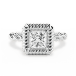 Belinda Princess Cut Lab Grown Diamond Platinum Engagement Ring