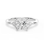 Celeste Princess Cut Lab Grown Diamond Platinum Engagement Ring