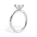Angela Radiant Cut Lab Grown Diamond 18Kt White Gold Engagement Ring - View 3