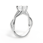 Aubrey Radiant Cut Lab Grown Diamond 14Kt White Gold Engagement Ring - View 3