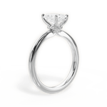 Cara Radiant Cut Lab Grown Diamond 14Kt White Gold Engagement Ring - View 3