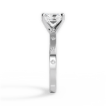 Carla Radiant Cut Lab Grown Diamond Platinum Engagement Ring - View 3