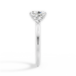 Celeste Radiant Cut Lab Grown Diamond Platinum Engagement Ring - View 2