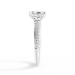 Gail Radiant Cut Lab Grown Diamond Platinum Engagement Ring - View 3
