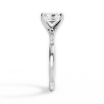 Bonnie Radiant Cut Lab Grown Diamond Platinum Engagement Ring - View 2