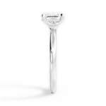 Angela Radiant Cut Lab Grown Diamond 18Kt White Gold Engagement Ring - View 2