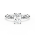 Gail Radiant Cut Lab Grown Diamond Platinum Engagement Ring