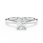 Angela Radiant Cut Lab Grown Diamond 18Kt White Gold Engagement Ring
