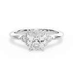 Celeste Radiant Cut Lab Grown Diamond 14Kt White Gold Engagement Ring
