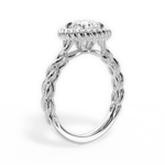 Belinda Round Cut Lab Grown Diamond 14Kt White Gold Engagement Ring - View 4