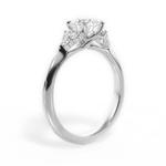 Celeste Round Cut Lab Grown Diamond 18Kt White Gold Engagement Ring - View 4