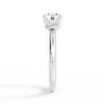 Cara Round Cut Lab Grown Diamond 14Kt White Gold Engagement Ring - View 2