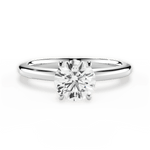 Cara Round Cut Lab Grown Diamond 18Kt White Gold Engagement Ring