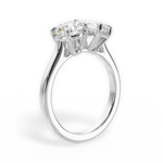 Lana Emerald Cut Lab Grown Diamond 18Kt White Gold Engagement Ring - View 2