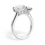 Esther Marquise Cut Lab Grown Diamond 14Kt White Gold Engagement Ring - View 4