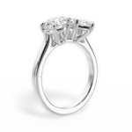 Georgia Marquise Cut Lab Grown Diamond Platinum Engagement Ring - View 3
