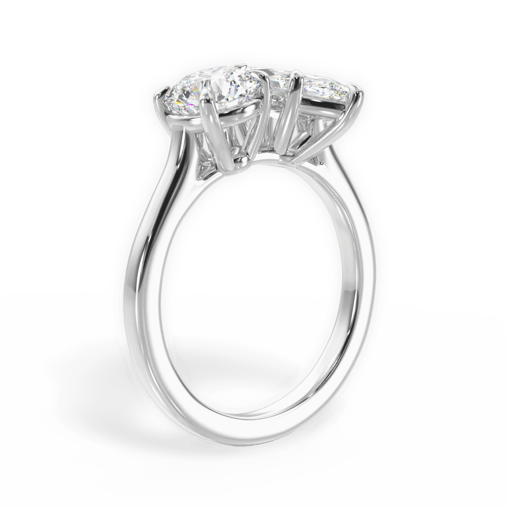 Georgia Marquise Cut Lab Grown Diamond Platinum Engagement Ring - View 3
