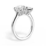 Lila Marquise Cut Lab Grown Diamond 14Kt White Gold Engagement Ring - View 3