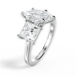 Esther Marquise Cut Lab Grown Diamond 14Kt White Gold Engagement Ring - View 3