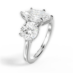 Lana Marquise Cut Lab Grown Diamond Platinum Engagement Ring - View 2