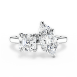 Alice Marquise Cut Lab Grown Diamond Platinum Engagement Ring