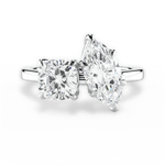 Ellen Marquise Cut Lab Grown Diamond 14Kt White Gold Engagement Ring
