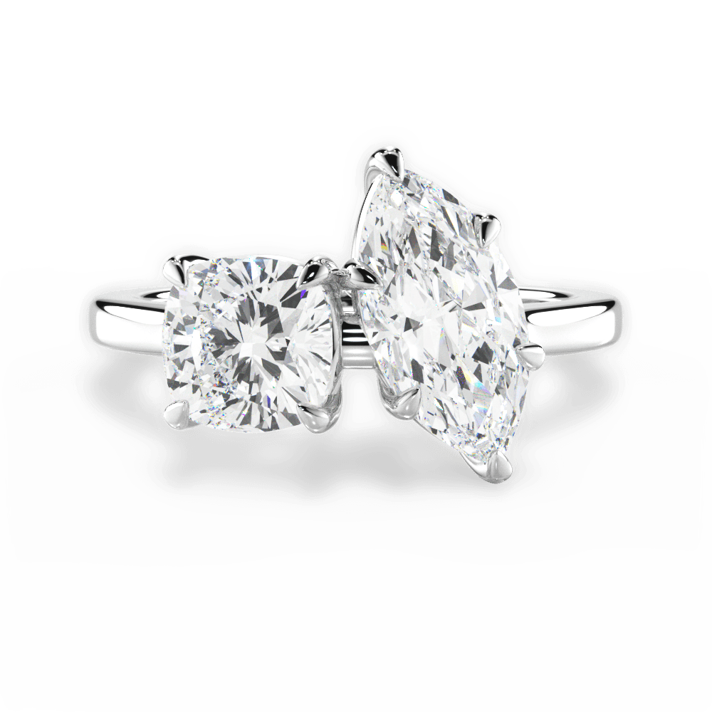 Ellen Marquise Cut Lab Grown Diamond Platinum Engagement Ring