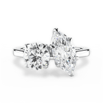 Georgia Marquise Cut Lab Grown Diamond 18Kt White Gold Engagement Ring