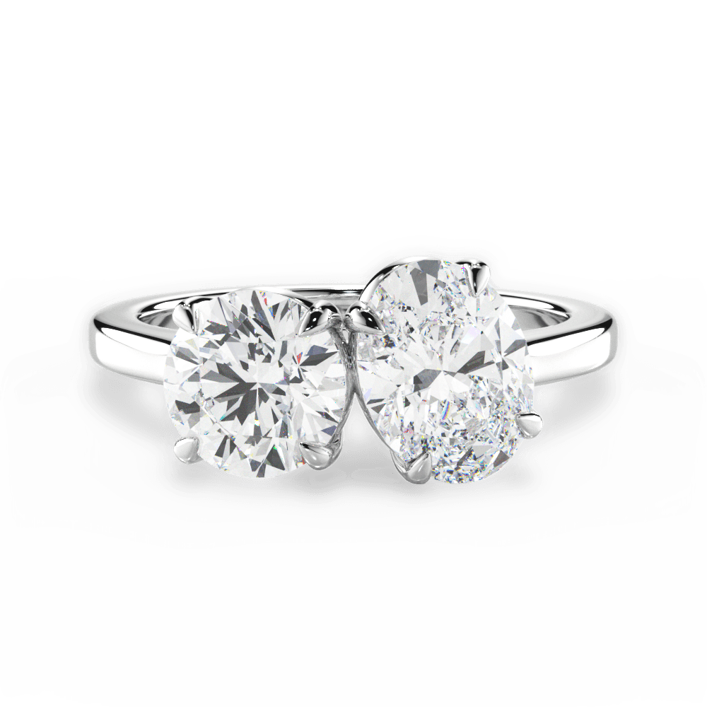 Georgia Oval Cut Lab Grown Diamond Platinum Engagement Ring