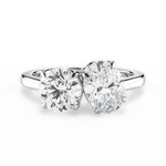 Lana Oval Cut Lab Grown Diamond Platinum Engagement Ring
